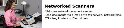 Escáneres conectados en red: emisores de documentos multifunción conectados en red